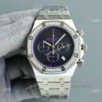 Copy Audemars Piguet Royal Oak Quartz Watches Purple Markers